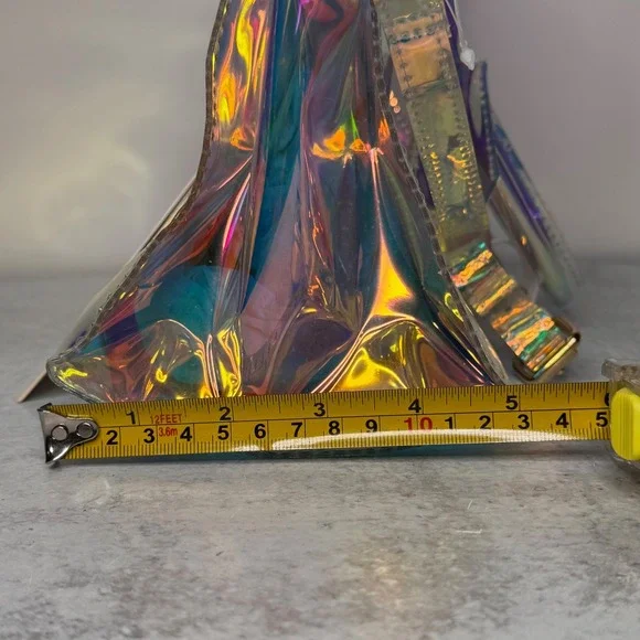 MMS Design Studio Iridescent Clear Holographic Bag Stadium Security Approved - Picture 7 of 9